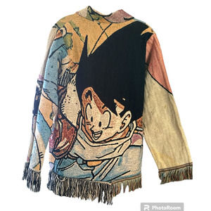 Dragon Ball Z Goku Tapestry Custom Jacket size M